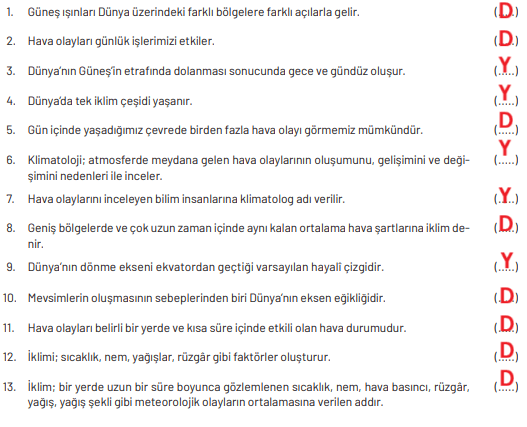 8. Sınıf Fen Bilimleri Ders Kitabı Sayfa 40 Cevapları