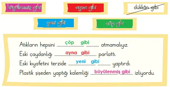 2. Sınıf Türkçe Ders Kitabı Sayfa 109 Cevapları Birinci Kitap
