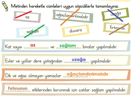 2. Sınıf Türkçe Ders Kitabı Sayfa 127 Cevapları