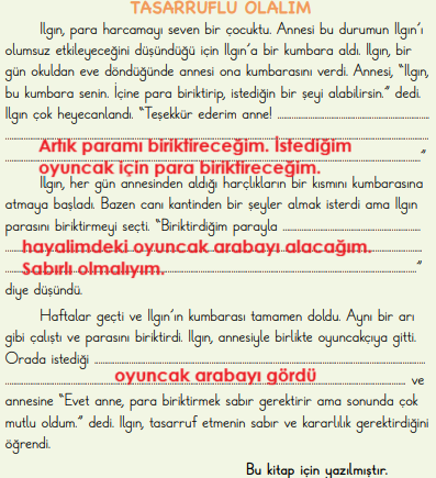 2. Sınıf Türkçe Ders Kitabı Sayfa 96 Cevapları