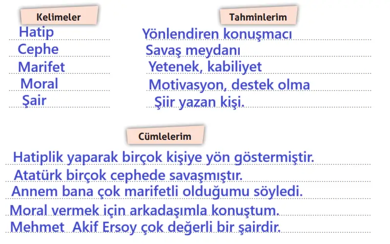4. Sınıf Türkçe Ders Kitabı Sayfa 135 Cevapları ADA Yayınları