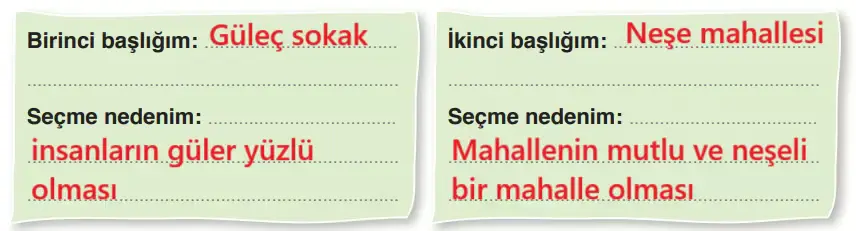 4. Sınıf Türkçe Ders Kitabı Sayfa 96 Cevapları ADA Yayınları