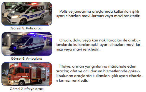 4. Sınıf Trafik Güvenliği Ders Kitabı Sayfa 31 Cevapları MEB Yayınları