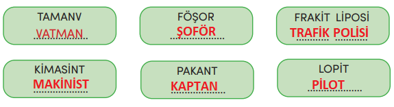 4. Sınıf Trafik Güvenliği Ders Kitabı Sayfa 33-34-35. Cevapları MEB Yayınları
