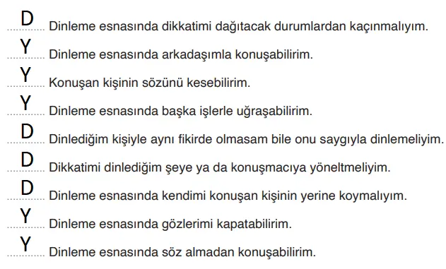 4. Sınıf Türkçe Ders Kitabı Sayfa 109-110-111-112. Cevapları ADA Yayınları
