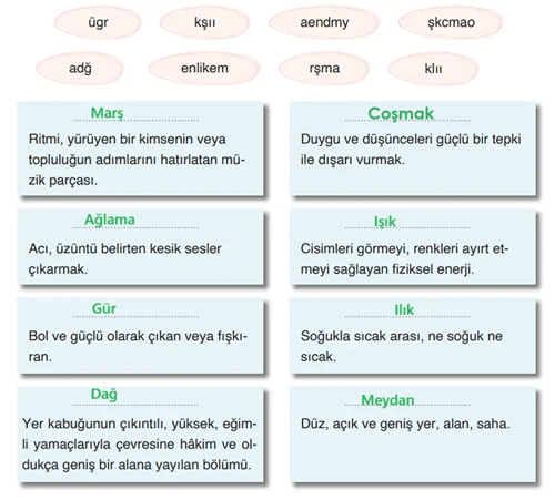 4. Sınıf Türkçe Ders Kitabı Sayfa 129-130-131-132-133. Cevapları ADA Yayınları