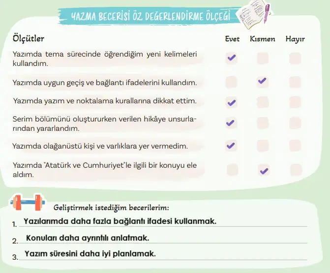 5. Sınıf Türkçe Ders Kitabı Sayfa 125 Cevapları