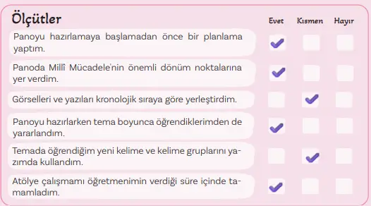 5. Sınıf Türkçe Ders Kitabı Sayfa 119-120-121-122-123-124-125 Cevapları 1. Kitap