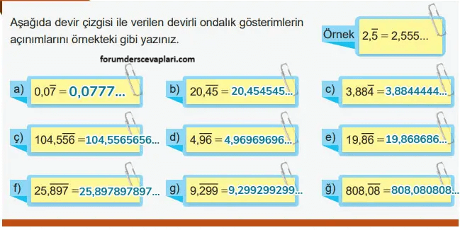 6. Sınıf Matematik Ders Kitabı Sayfa 137-138-139-140. Cevapları 1. Kitap 11 6. Sınıf Matematik Ders Kitabı Sayfa 139 Cevapları Birinci Kitap