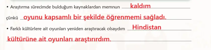 6. Sınıf Türkçe Ders Kitabı Sayfa 152 Cevapları Birinci Kitap