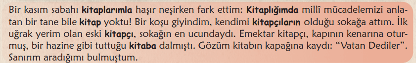 6. Sınıf Türkçe Ders Kitabı Sayfa 76 Cevapları Birinci Kitap