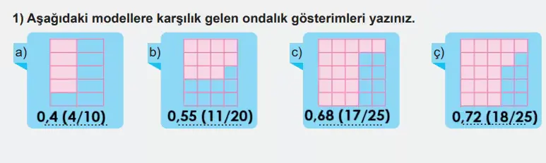 6. Sınıf Matematik Ders Kitabı Sayfa 120-121-122-123. Cevapları 1. Kitap