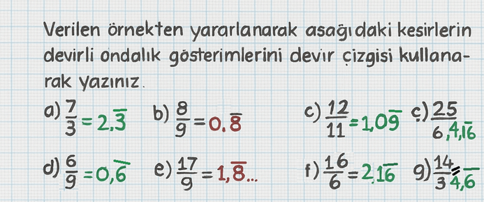6. Sınıf Matematik Ders Kitabı Sayfa 137-138-139-140. Cevapları 1. Kitap 9 6. Sınıf Matematik Ders Kitabı Sayfa 138 Cevapları