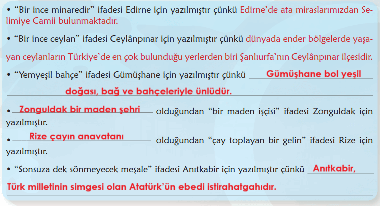 6. Sınıf Türkçe Ders Kitabı Sayfa 82 Cevapları
