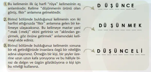 6. Sınıf Türkçe Ders Kitabı Sayfa 84-85-86-87-88-89. Cevapları 1. Kitap