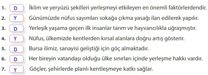 7. Sınıf Sosyal Bilgiler Ders Kitabı Sayfa 148-149-150-151. Cevapları MEB Yayınları