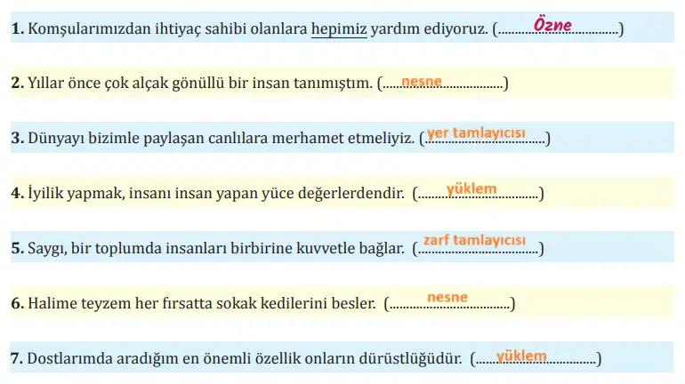 8. Sınıf Türkçe Ders Kitabı Sayfa 76 Cevapları MEB Yayınları