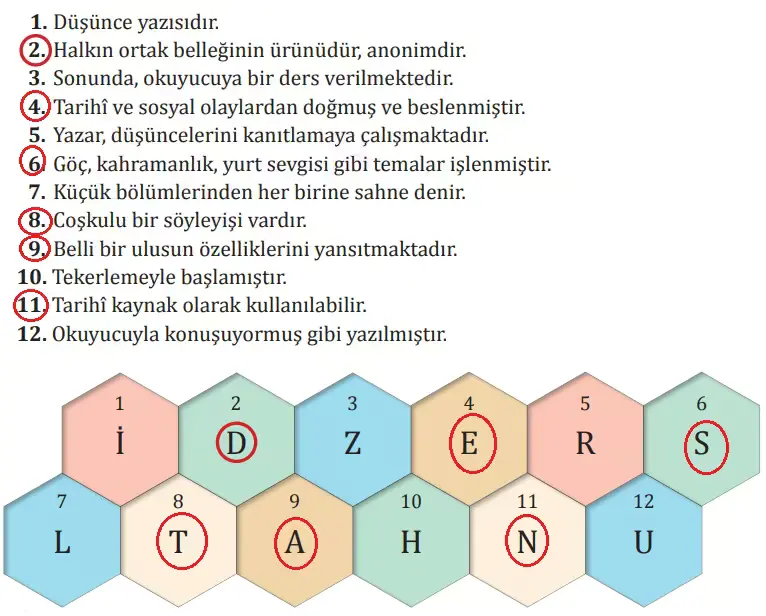 8. Sınıf Türkçe Ders Kitabı Sayfa 83-85-86-87. Cevapları MEB Yayınları 2 8. Sınıf Türkçe Ders Kitabı Sayfa 86 Cevapları MEB Yayınları