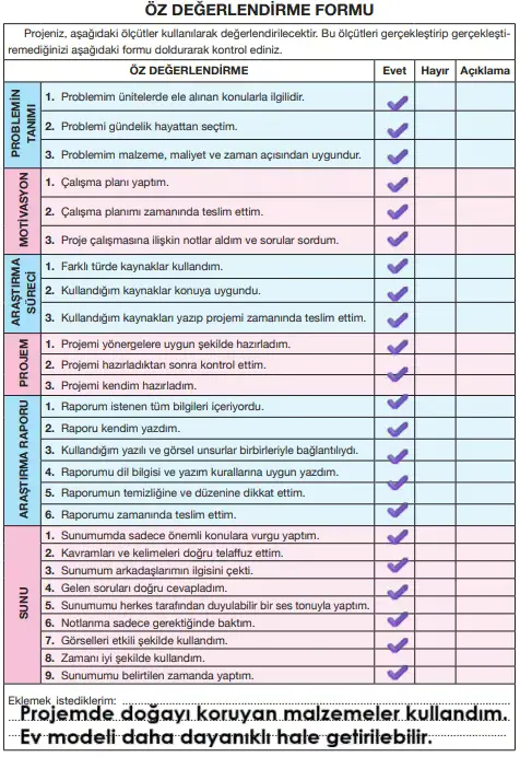 4. Sınıf Fen Bilimleri Ders Kitabı Sayfa 50-51 Cevapları Pasifik Yayınları