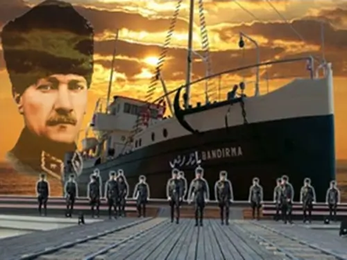 Samsun’a çıkarken Bandırma Vapuru’nda