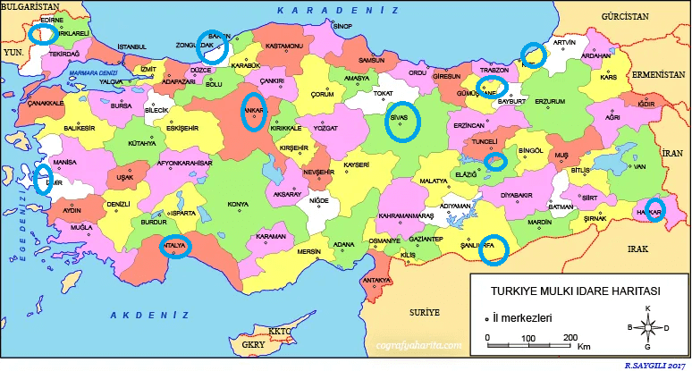 Türkiye haritası