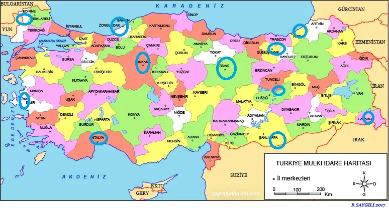 Türkiye haritası