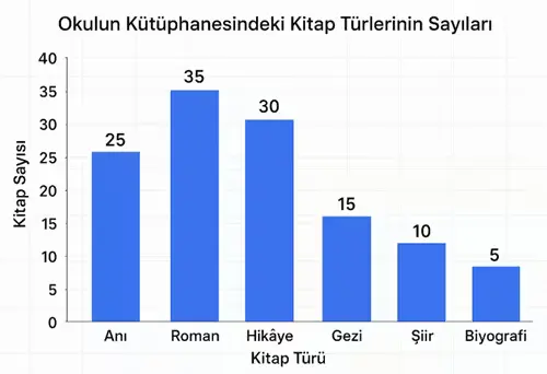 8. Sınıf Matematik Ders Kitabı Sayfa 95-99-104. Cevapları MEB Yayınları 6 okulun kütüphanesindeki kitapların türleri