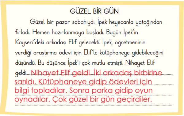 2. Sınıf Türkçe Ders Kitabı Sayfa 149-150-152-153-154-155-156 Cevapları 1. Kitap 4 2. Sınıf Türkçe Ders Kitabı Sayfa 155 Cevapları