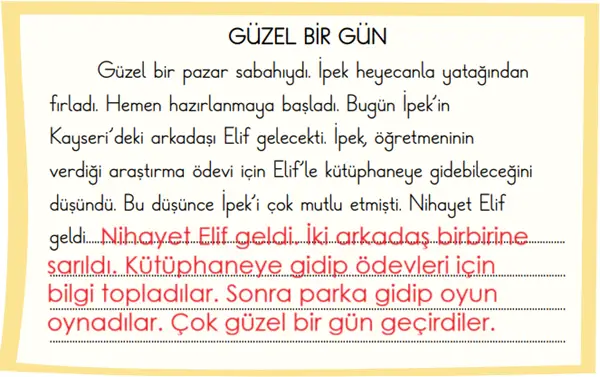 2. Sınıf Türkçe Ders Kitabı Sayfa 149-150-152-153-154-155-156 Cevapları 1. Kitap 4 2. Sınıf Türkçe Ders Kitabı Sayfa 155 Cevapları