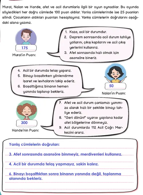 3. Sınıf Hayat Bilgisi Ders Kitabı Sayfa 130 Cevapları