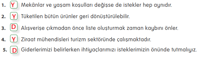 4. Sınıf Sosyal Bilgiler Ders Kitabı Sayfa 140 Cevapları MEB Yayınları