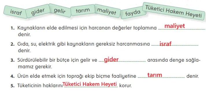 4. Sınıf Sosyal Bilgiler Ders Kitabı Sayfa 140-141. Cevapları MEB Yayınları