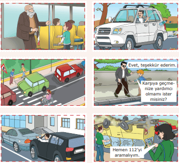 4. Sınıf Trafik Güvenliği Ders Kitabı Sayfa 50. Cevapları