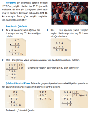 4. Sınıf Matematik Ders Kitabı Sayfa 116. Cevapları