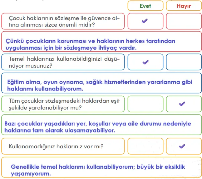 4. Sınıf Sosyal Bilgiler Ders Kitabı Sayfa 144-145-146-149. Cevapları MEB Yayınları