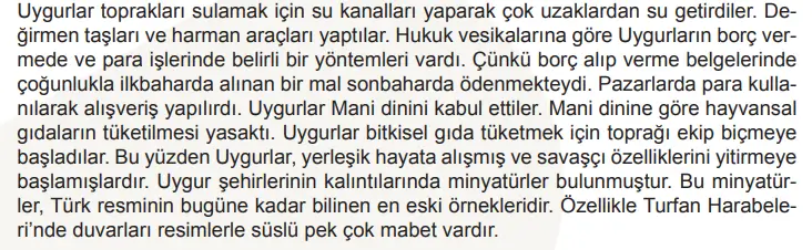 6. Sınıf Sosyal Bilgiler Ders Kitabı Sayfa 178-179. Cevapları 1. Kitap