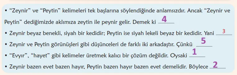 6. Sınıf Türkçe Ders Kitabı Sayfa 38 Cevapları İkinci Kitap