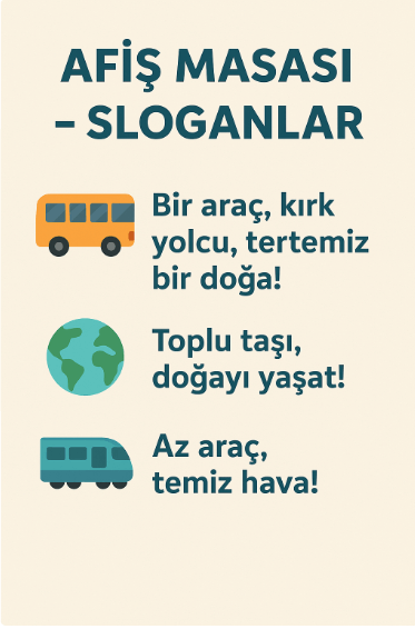 4. Sınıf Trafik Güvenliği Ders Kitabı Sayfa 38-39-40. Cevapları MEB Yayınları 8 Afiş Masası