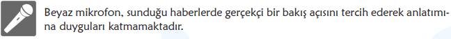 6. Sınıf Türkçe Ders Kitabı Sayfa 168-169-170-171. Cevapları 1. Kitap 3 Beyaz mikrofon