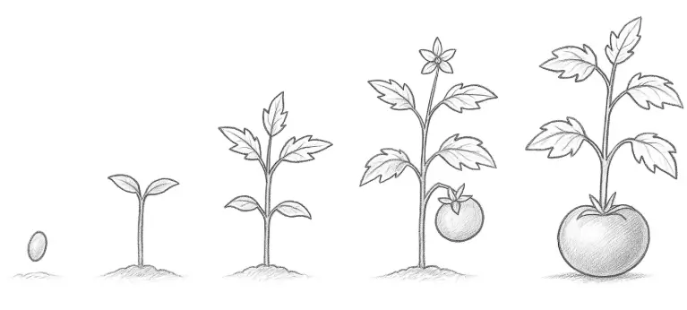 Domatesin Gelişim Aşamaları