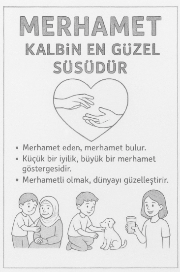 Merhamet Kalbin En Güzel Süsüdür