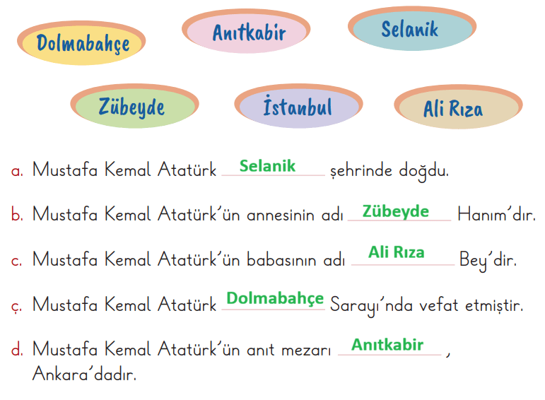 2. Sınıf Hayat Bilgisi Ders Kitabı Sayfa 26-27-30-31. Cevapları 2. Kitap