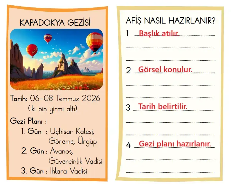 2. Sınıf Türkçe Ders Kitabı Sayfa 114 Cevapları İkinci Kitap