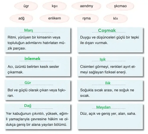 4. Sınıf Türkçe Ders Kitabı Sayfa 129-130-131-132-133. Cevapları ADA Yayınları