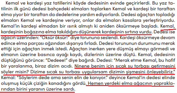 4. Sınıf Trafik Güvenliği Ders Kitabı Sayfa 73. Cevapları