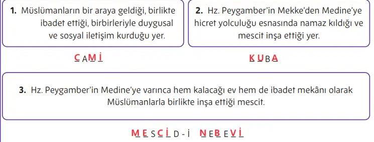 5. Sınıf Din Kültürü Ders Kitabı Sayfa 173. Cevapları MEB Yayınları 5. Sınıf Din Kültürü Ders Kitabı Sayfa 173. Cevapları MEB Yayınları