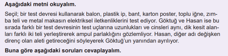 6. Sınıf Fen Bilimleri Ders Kitabı Sayfa 93 Cevapları İkinci Kitap