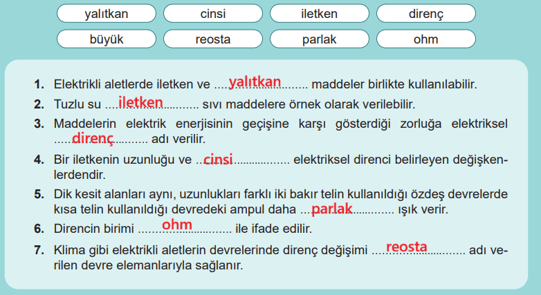 6. Sınıf Fen Bilimleri Ders Kitabı Sayfa 93-94-95. Cevapları 2. Kitap