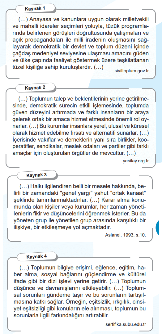 6. Sınıf Sosyal Bilgiler Ders Kitabı Sayfa 19-20 Cevapları İkinci Kitap