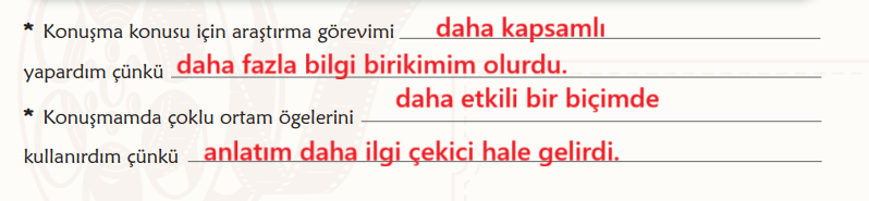 6. Sınıf Türkçe Ders Kitabı Sayfa 53 Cevapları İkinci Kitap